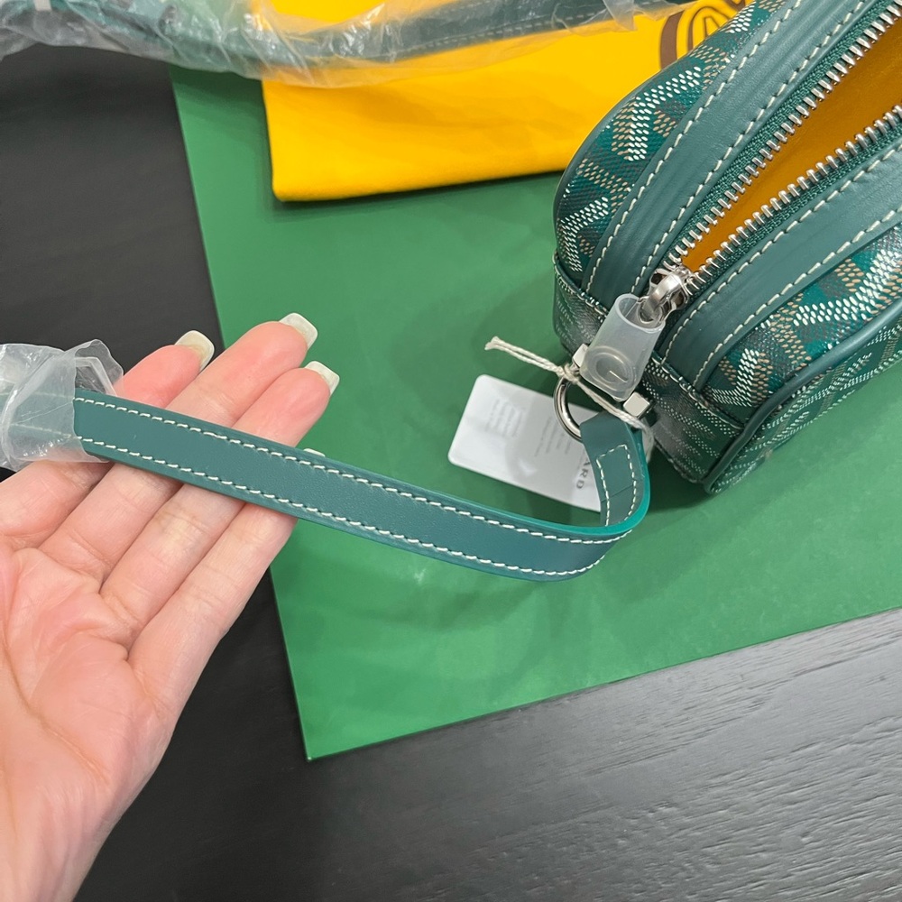 NEW 💚 Goyard SAC CAP-VERT PM Unisex Green Crossbody - Authentic *FULL SET* - Picture 15 of 16